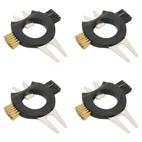 Golf Divot Werkzeug Bürste Kupfer & Nylon 4 Pack