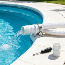 Pool Filter Hose with Corrugated 1.5 m Hose for Daily Pool Care blue tube
