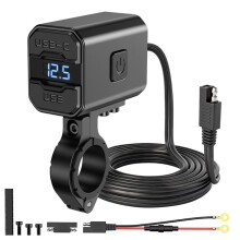 Motorcycle USB Type C Charger Socket Adapter Port 12V PD3.0 QC3.0 Fast Handlebar Phone Tablet Chargers