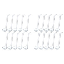20 Pieces 7.8Inch 1Oz Clear Small Ladle Ladle for Sauce Long Handle Plastic Punch Bowl Ladle Serving Spoons