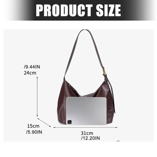Stylish Oversized Shoulder Bag with Reinforced Handle Spacious Underarm Bags 2
