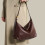 Stylish Oversized Shoulder Bag with Reinforced Handle Spacious Underarm Bags 7