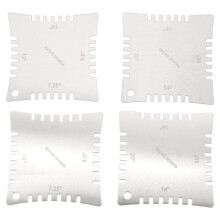 Guitar Notched Radius Gauges for Measuring Fingerboard Radius Pack Of 4pcs