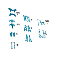 Metal Suspension Arm Steering Block Set for MJX Go 16207 16208 16209 16210 H16 1/16 RC Car Upgrade Parts Kit,2