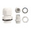 Solar Panel Junction Box Plastic Connector 1/2 Hole Roof Cable Entry White Double hole 8