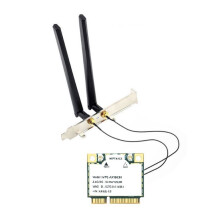 Placa de Rede MPE-AX1800H MT7921 WiFi6 + Antena Dual Band 2.4G/5G PCIe BT5.2 para Laptop Win10/11