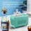 Small Tabletop Ice Maker for Travel Drinks, Camping Use and Counters 12 ice trays White 7