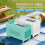 Small Tabletop Ice Maker for Travel Drinks, Camping Use and Counters 12 ice trays White 10