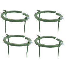 4 Set Water Ring 5In W 3 Leg Support Drip Emitter Drip Ring with Built in 1/8 in Barbed Inlet Fitting 3 Removable Stakes