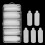 60Pcs Double Forms for Creating Relief Design on Nail Extension Reusable 9