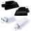 Solar Panel Junction Box Plastic Connector 1/2 Hole Roof Cable Entry BLACK Single hole 7
