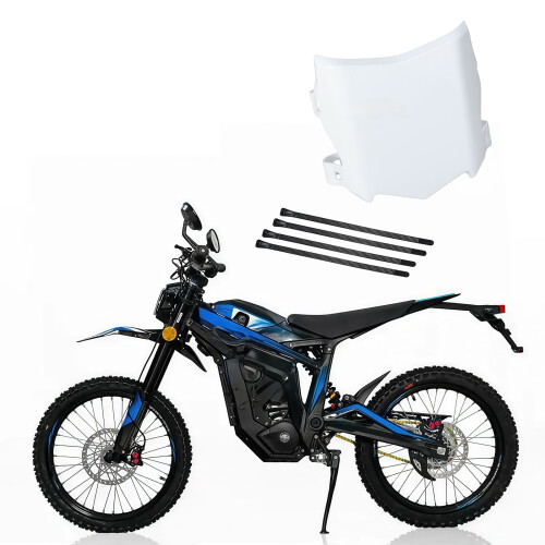 Motorcycle Front Number Plate Cover Plastic Panel for Bike Custom Front Style White 1