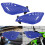 Motorcycle Handguard Set with Vented Panels and Mounting Kit Red 2