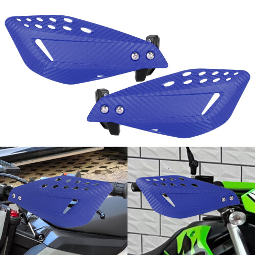 Motorcycle Handguard Set with Vented Panels and Mounting Kit Red 1