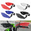 Motorcycle Handguard Set with Vented Panels and Mounting Kit Red 4