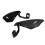 Motorcycle Handguard Set with Vented Panels and Mounting Kit Black 8