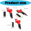 Air Polishing Sander Tool with Textured Grip and Rectangular Pad C 4