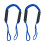 Boat Tie-Up Rope Set, 2 Pack Elastic Dock Cords with Looped Ends 5.5ft 2