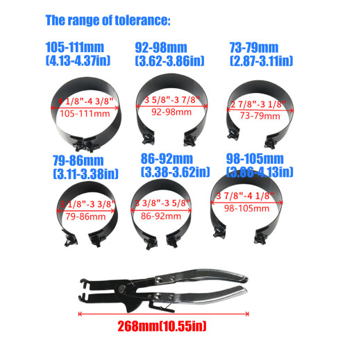Engine Maintenance Compressor Set with Manual Pliers and Sleeves 2
