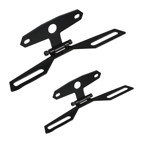 Hinged Motorcycle License Plate Mount Bracket with Joint Arm Layout for Riding large 1