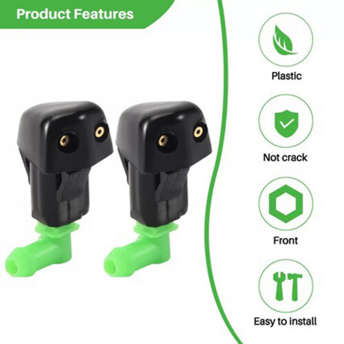2PCS Replacement Washer Jet Nozzles For 1998-2002 Front Washer Nozzle B 1