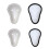 Protective Cup Insert for Roller Hockey, Sparring, and Contact Use White jc2 model S 2