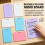 Small Chalkboard Double-Sided Hanging Whiteboard Message Board for Horizontal 4piece s 5