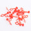 Red Plastic Grease Fitting Dust Caps For Motorcycles Nipple Protective Cap 100pc 10mm 11
