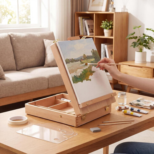 Portable Art Easel Case Set for Student Drawing and Study Use 1