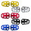 Foot Peg Set Stable Wide Support Platform Pad for R1200GS ADV Motorcycle Red 2