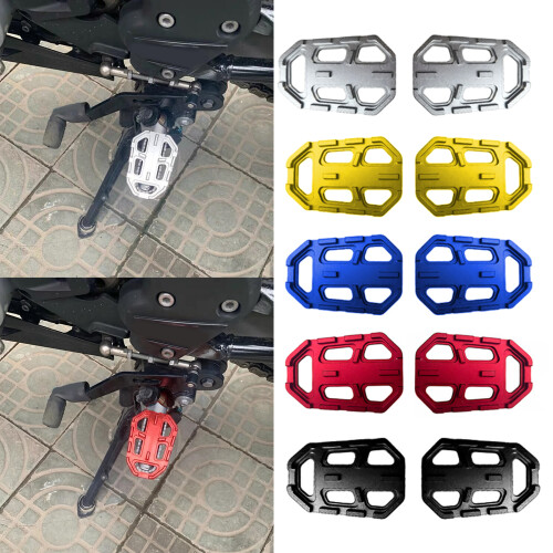 Foot Peg Set Stable Wide Support Platform Pad for R1200GS ADV Motorcycle Red 2