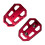 Foot Peg Set Stable Wide Support Platform Pad for R1200GS ADV Motorcycle Red 9
