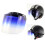 Universal 3-Snap Flip Up Open Face Motorcycle Helmets visors Lens Shield Sunglass Silver 6