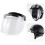 Universal 3-Snap Flip Up Open Face Motorcycle Helmets visors Lens Shield Sunglass Silver 3