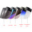 Universal 3-Snap Flip Up Open Face Motorcycle Helmets visors Lens Shield Sunglass Silver 5