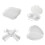 4Pcs Microwave Cooking Set Oven Cookware Set with Bacon Baking Plate Egg Steamer Fried Egg Box Potato Rack for Kitchen 1