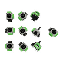 10 Sztuk dla Kontrolera do PS5 Wymiana TMR Elektromagnetyczny Joystick Thumb Stick Zielony Czujnik TMR 3D Analogowy Joystick