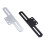 Motorcycle License Plate Support Bracket Modifiaction Part for Rear Mounting Use Black 2