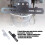 Motorcycle License Plate Support Bracket Modifiaction Part for Rear Mounting Use Black 3