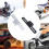 Motorcycle License Plate Support Bracket Modifiaction Part for Rear Mounting Use Black 5