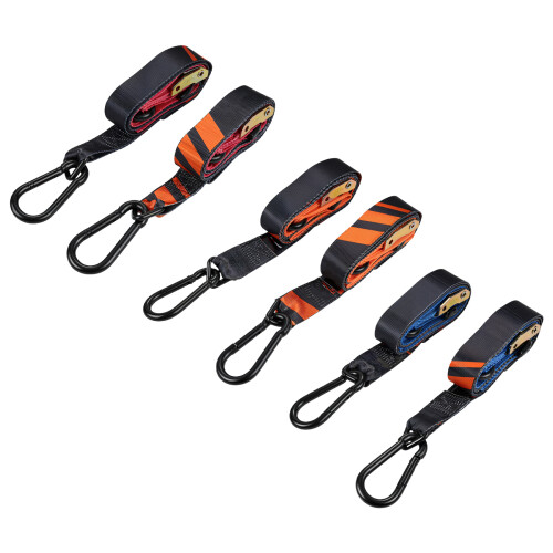 Motorcycle Tow Strap 38mm Adjustable Hook-End Webbing for Cargo Orange 1