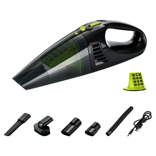 Car Vacuum with USB Charging for Mats Console Dust and Trunk Black 1