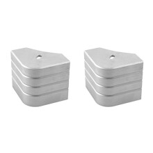 Pontoon Boat Corner Caps Heavy Duty Aluminum Boat Corner Caps 90 Degree Rounded Deck Hardware