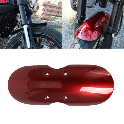 Motorcycle Front Wheel Mudguard Retro Short Panel for Owners and Builders Silver