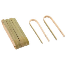 Paquete de 120 Tenazas de Bambú, Tenazas Desechables de 4 Pulgadas, Utensilios de Bambú Desechables EcolóGicos, Tenazas para Tostar