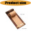 Hanging Note Board Message Board with Tear-Off Roll for Visible Daily Updates Brown 4