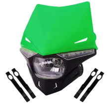 Dirt Bike Motorcycle Headlight Hood Headlight Assembly for EXC SX SXF EXC MX SMR Green