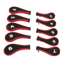 Neopren Golf Schläger Cover 10er Pack rot