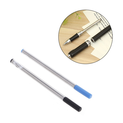 0.5mm Blue/Black Ink Rollingball Pen Refill Quick Drying Black 1