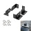 Black Roof Rack Mounting Hardware with Silver Eye Nuts for Cargo Tasks square head 1